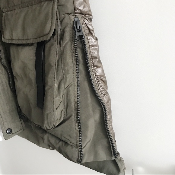 Derek Lam 10 Crosby Olive Green Down Parka - Picture 6 of 8